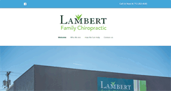 Desktop Screenshot of lambertfamilychiro.com