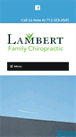 Mobile Screenshot of lambertfamilychiro.com