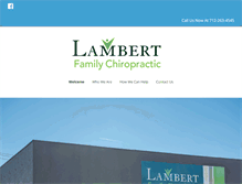 Tablet Screenshot of lambertfamilychiro.com